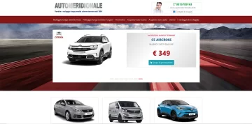 Automeridionale – catalogo dinamico per vendita auto e autonoleggio