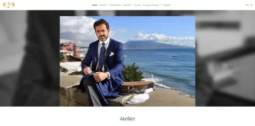 Pino Peluso Sartoria – sito vetrina con rassegna stampa e gallery